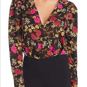 Astr the label floral bodysuit